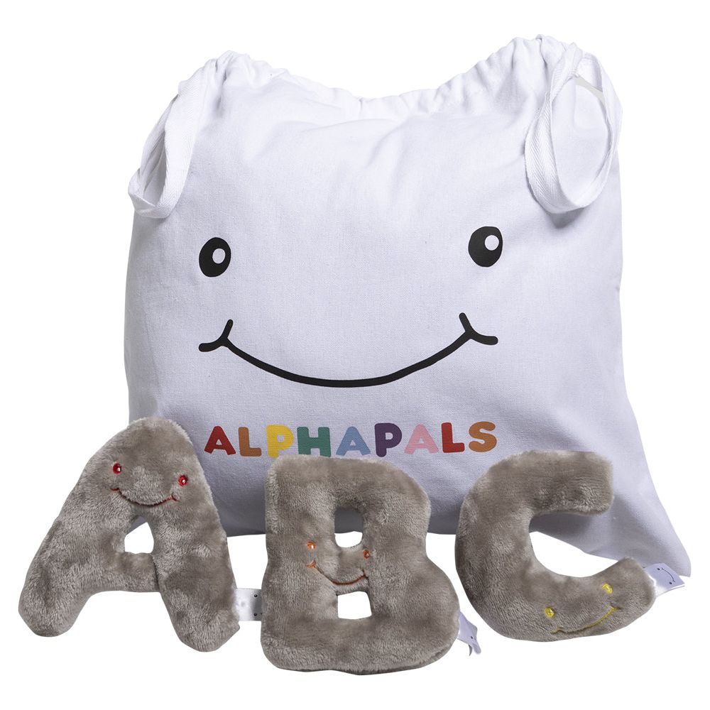 Alphabet-Mini-Plush-Set-Rhino-Grey-Letters-with-White-Drawstring-Bag-Plush-25436169896023