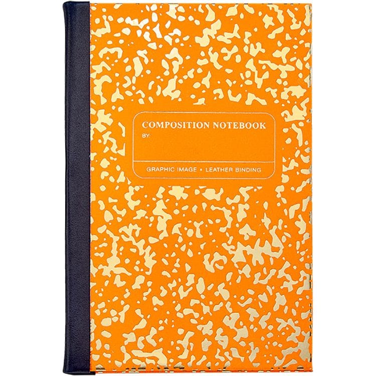 Composition-Notebook-in-Neon-Orange-Gold-Leather-Books-24731967094871