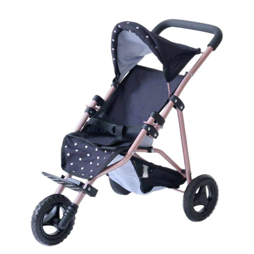 Olivia-s-Little-World-Pin-Up-Doll-Jogging-Stroller-Retractable-Canopy-Black-Dolls-25844851245143