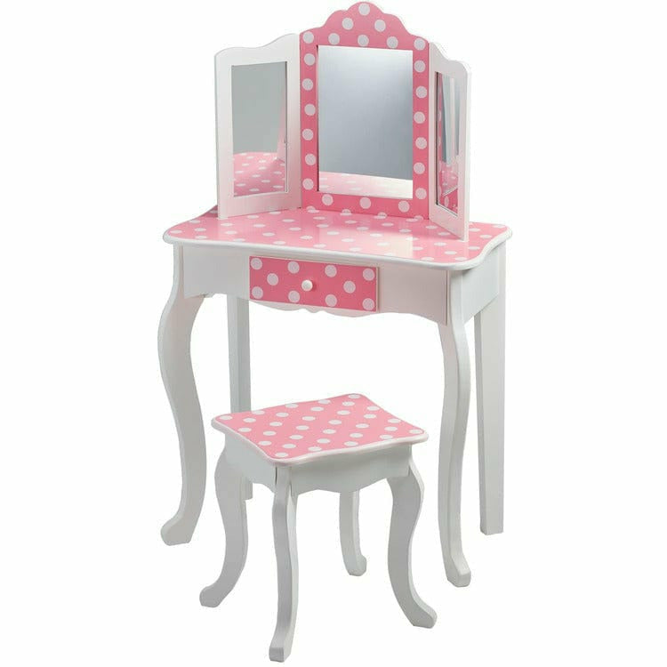Polka-Dot-Gisele-Play-Vanity-Set-Pink-White-Room-Decor-20859361329239